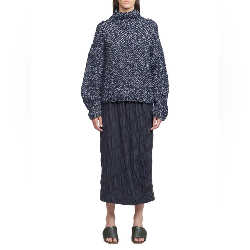 3.1 Phillip Lim Boucl Jacquard WoolBlend Turtleneck Sweater